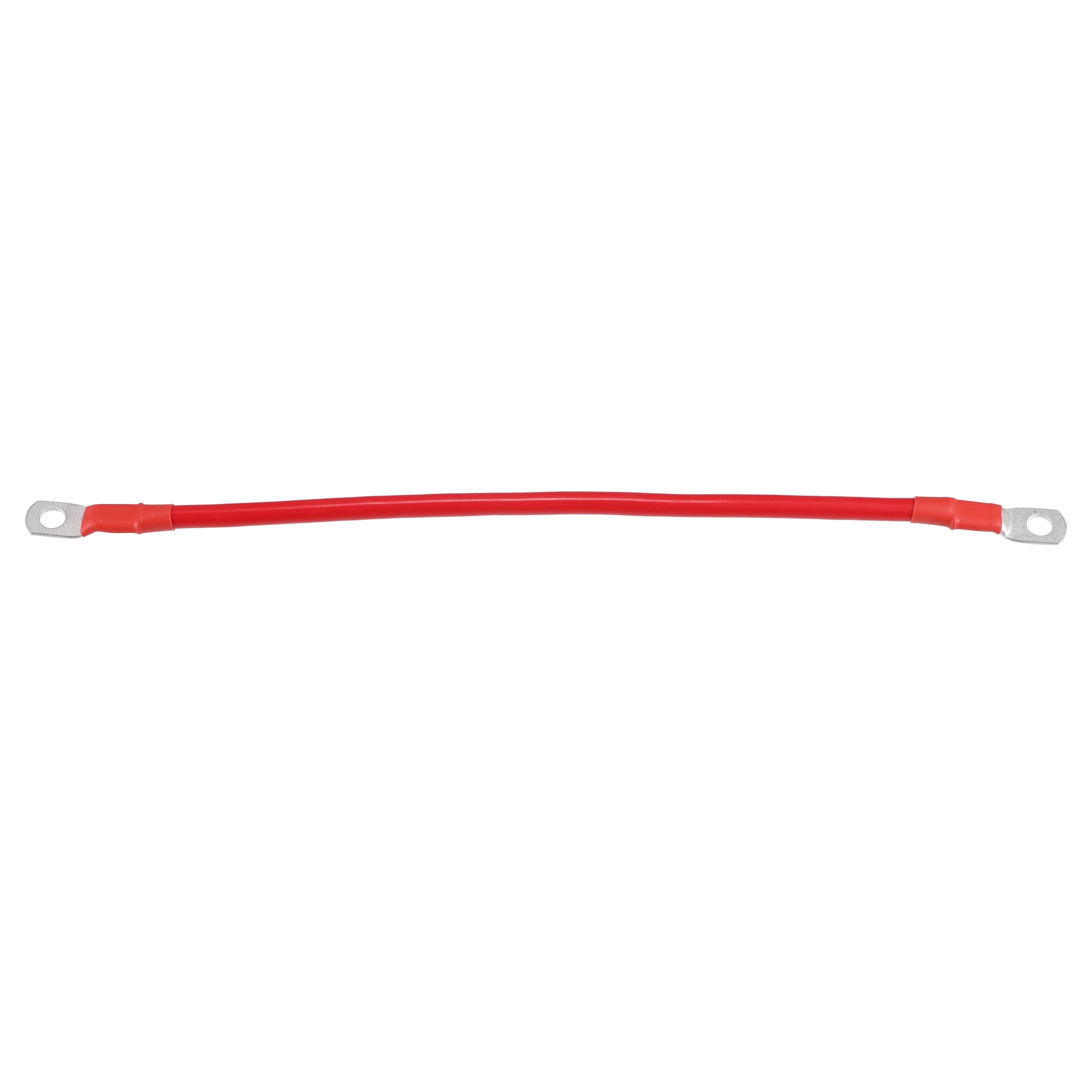 Unique Bargains 6 AWG Battery Cable 30cm 1FT 6 AWG Gauge Car Battery Inverter Cable with 5/16 Inch Lugs Pure Copper Red
