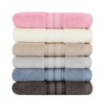 thumbnail image 1 of Unique Bargains 6-Pack 100% Cotton Absorbent Bathroom Towel Mixed Color, 1 of 8