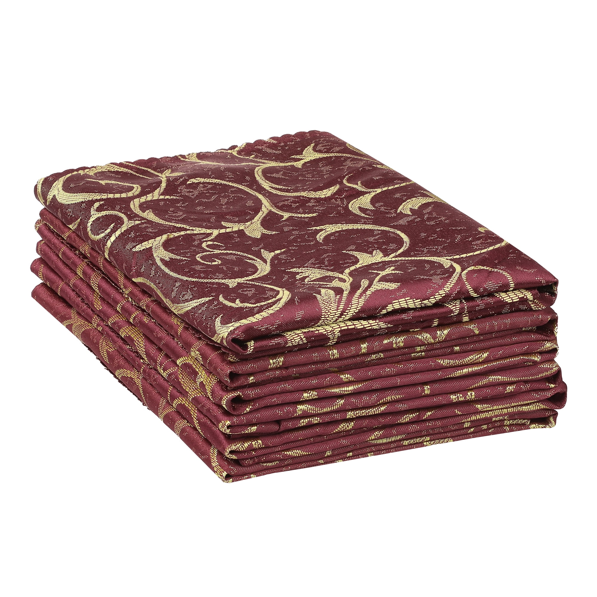 Unique Bargains 6 Pack Cocktail Napkins Great Napkins for Dinner Wedding Restaurant Party Wine Red