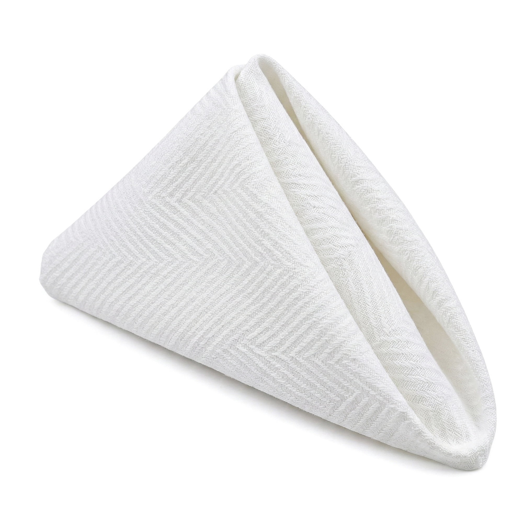 Unique Bargains 6 Pack Cotton Washable Reusable Dinner Napkins for Events White 18"x18"