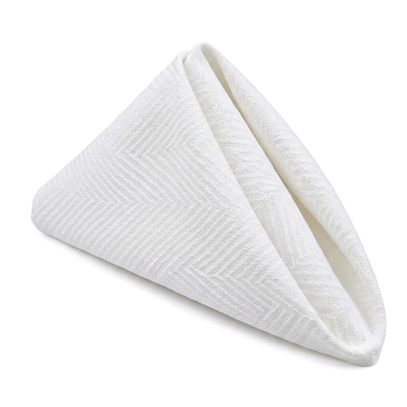 Unique Bargains 6 Pack Cotton Washable Reusable Dinner Napkins for Events White 18"x18"