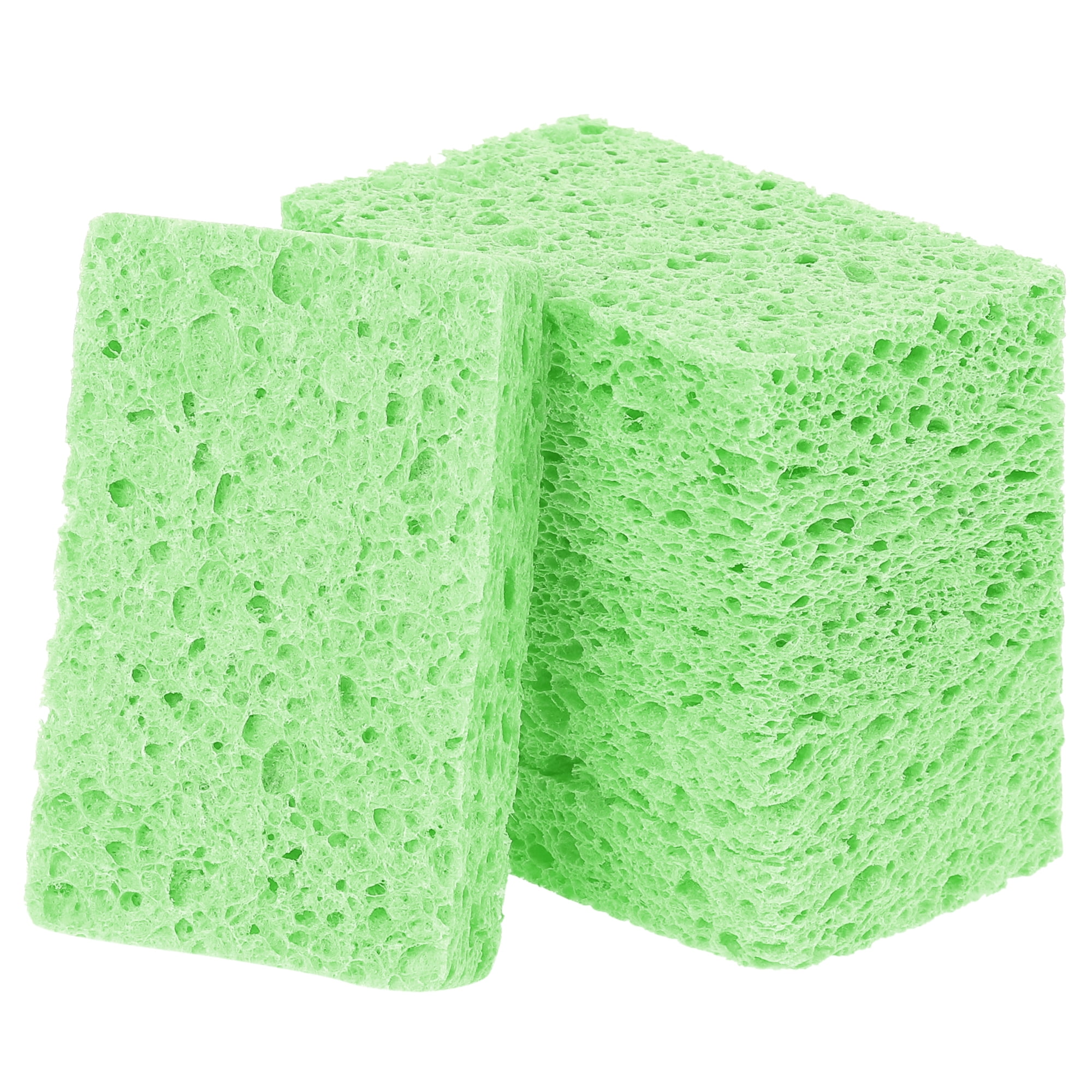 Unique Bargains 6 Pack Non-Scratch Sponges Kitchen Cleaning Sponges Green 4.3"x2.8"x0.8"