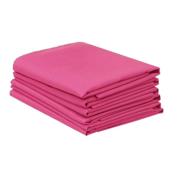 Unique Bargains 6 Pack Polyester Great Napkin Choice for Wedding Restaurant Dinner Banquet Rose Red