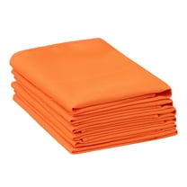 Unique Bargains 6 Pack Polyester Restaurant Cocktail Party Cloth Napkins Orange