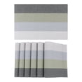 thumbnail image 1 of Unique Bargains 6 Pack Rectangle Placemat for Dining Table Decor Wipeable Table Mat Green, 1 of 7