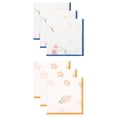 thumbnail image 1 of Unique Bargains 6 Pack Reusable Cute Pattern Quick Dry Dish Cloths Orange/Blue 12"x12", 1 of 8