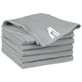 thumbnail image 1 of Unique Bargains 6 Pack Reuseable Cleaning Cotton Waffle Weave Kitchen Towels Light Grey, 1 of 7