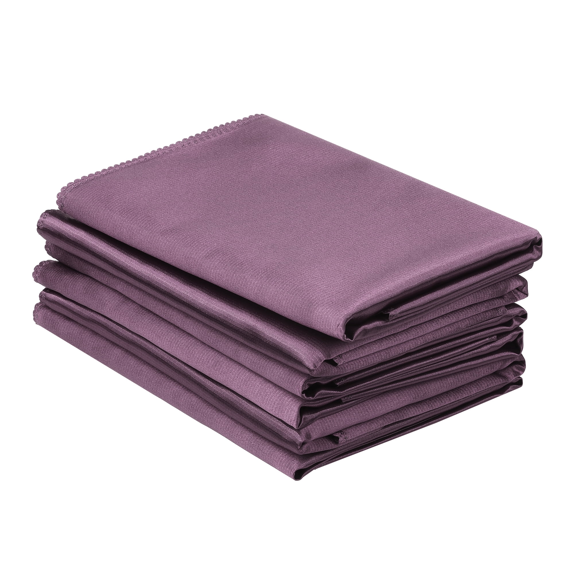 Unique Bargains 6 Pack Sateen Napkins Great Napkins for Restaurant Wedding Banquet Dark Purple