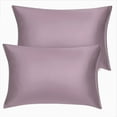 thumbnail image 1 of Unique Bargains 6 Pack Satin Pillowcase with Zipper, Travel, Mauve, 1 of 8