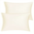 thumbnail image 1 of Unique Bargains 6 Pack Satin Pillowcase with Zipper, Queen, Pearl White, 1 of 8