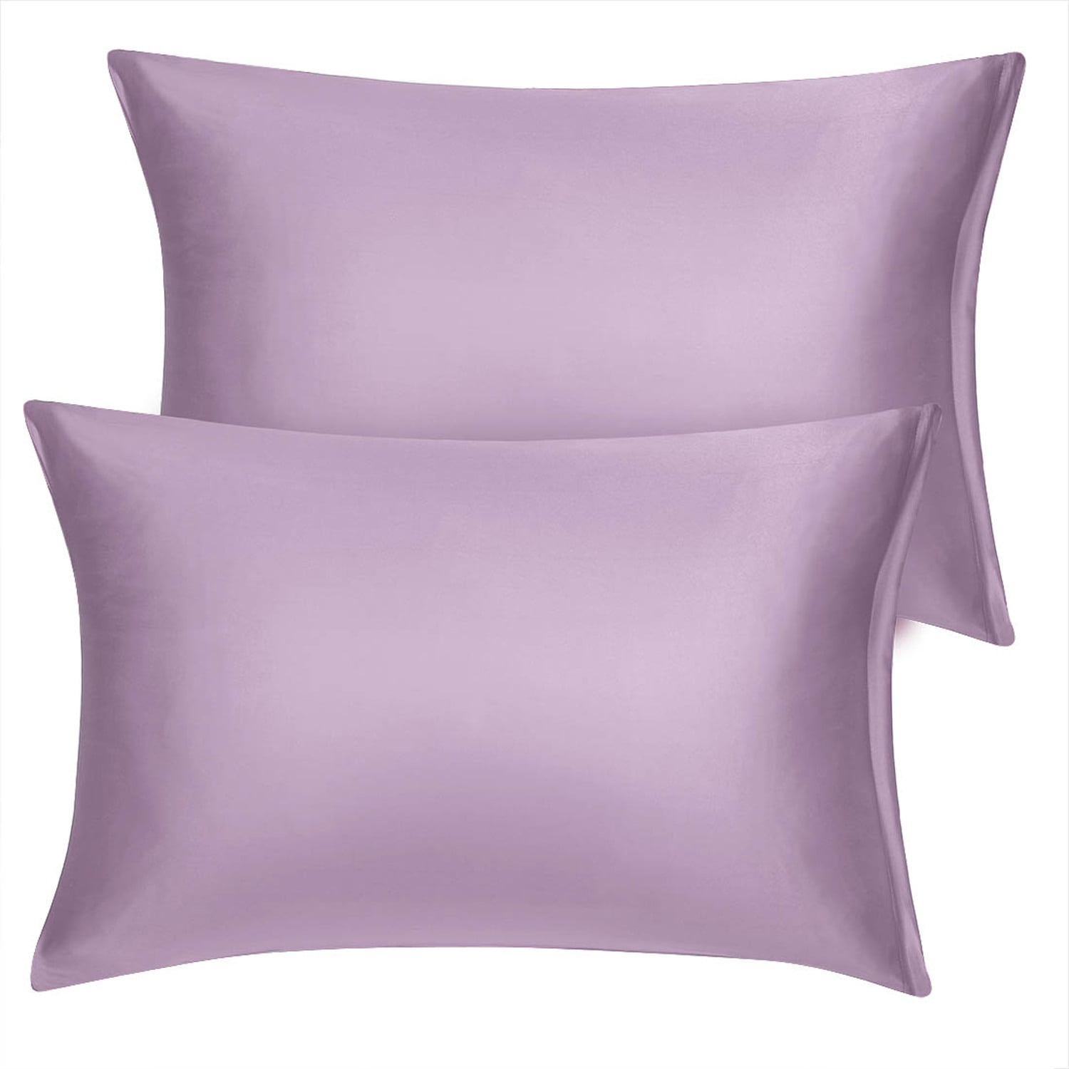 Unique Bargains 6 Pack Satin Pillowcase with Zipper, Standard, Mauve