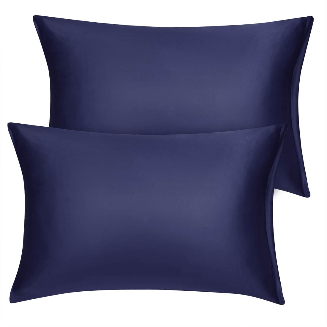 Unique Bargains 6 Pack Satin Pillowcase with Zipper, Standard, Navy