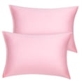thumbnail image 1 of Unique Bargains 6 Pack Satin Pillowcase with Zipper, Travel, Blush, 1 of 8