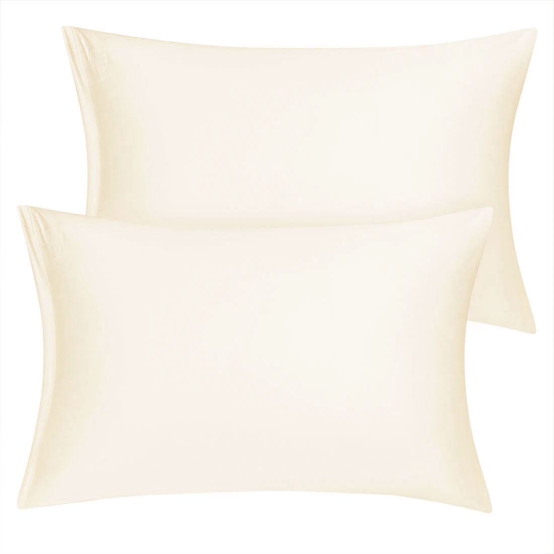 Unique Bargains 6 Pack Satin Pillowcase with Zipper, Travel, Pearl White
