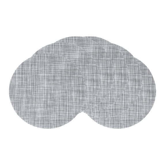 Unique Bargains 6 Packs Round Placemats for Kitchen Dining Table Decor Gray 14x14in