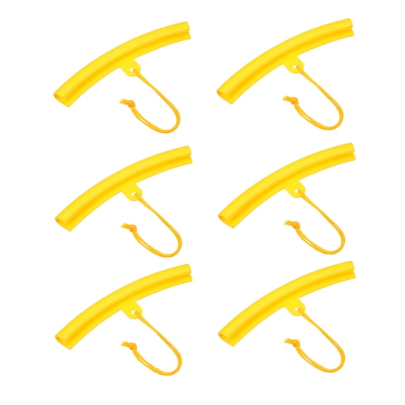 Unique Bargains 6 Pcs ABS Wheel Protector Tire Changing Tyre Changer Guard Rim Tools for Motorcycle Car ATV 20cm Yellow