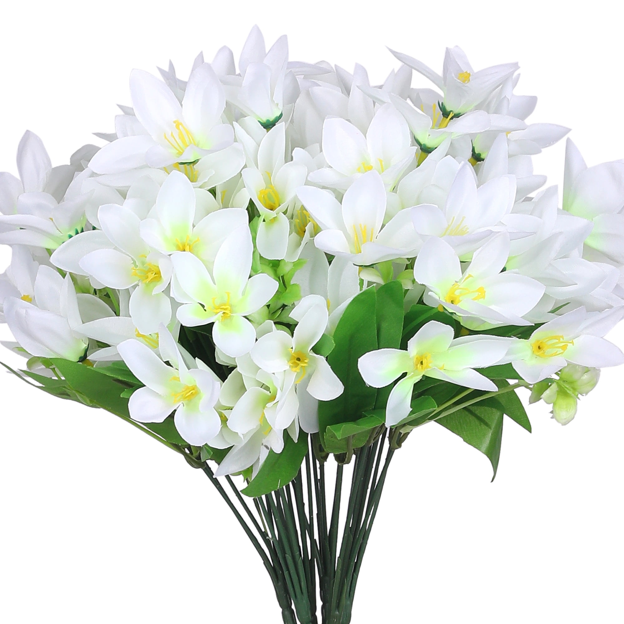 Unique Bargains 6 Pcs Artificial Lilies Flowers Real Touch Fake Floral