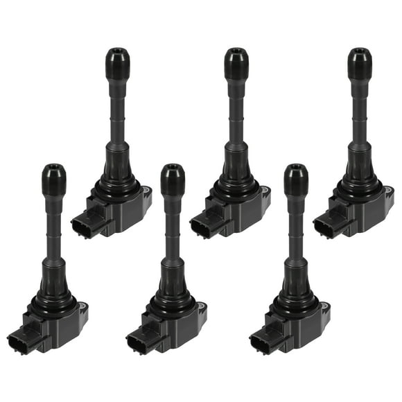 Unique Bargains 6 Pcs Automotive Ignition Coil Pack Replacement Fit for Nissan 370Z 2009-2019 Black