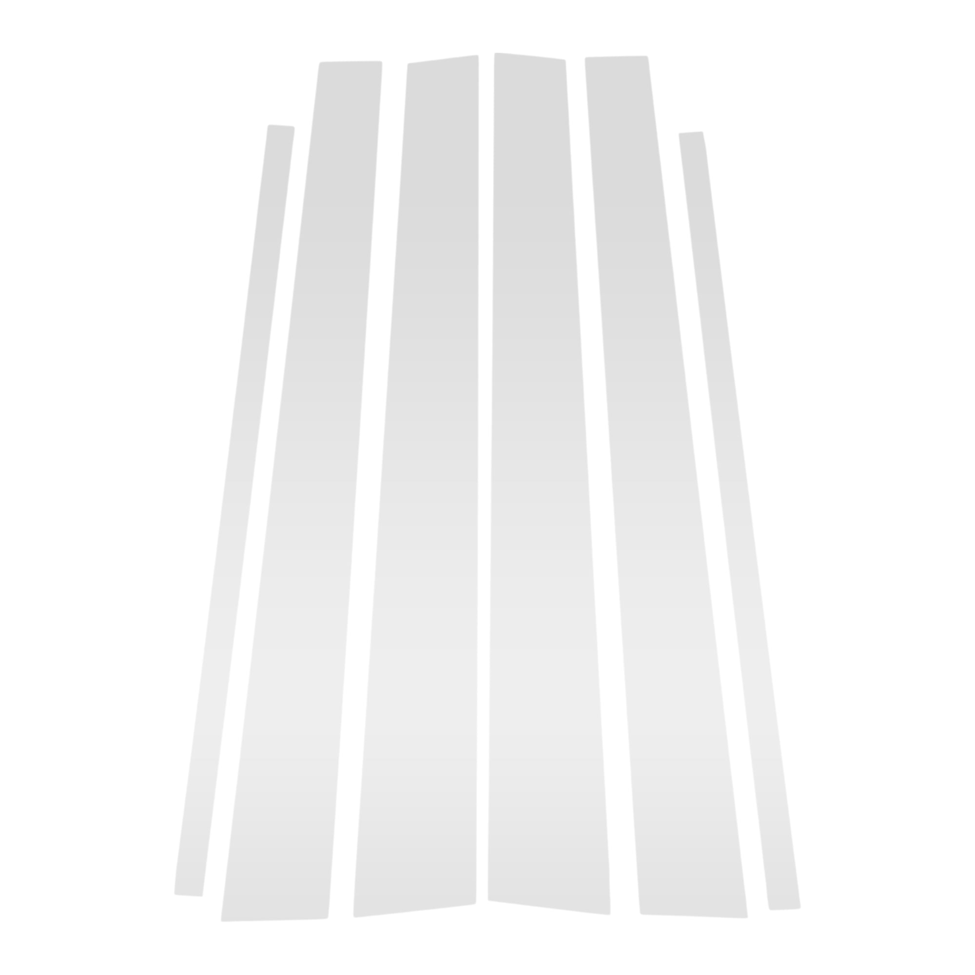 Unique Bargains 6 Pcs Car Door Pillar Window Trim for Toyota 4Runner 1996-2002 White