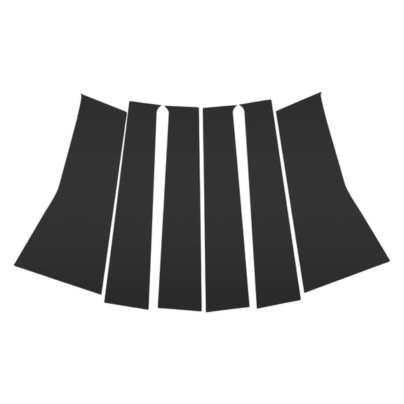 Unique Bargains 6 Pcs Car Door Pillar Window Trim for Toyota Avanza/for Veloz 2022-2025 Black