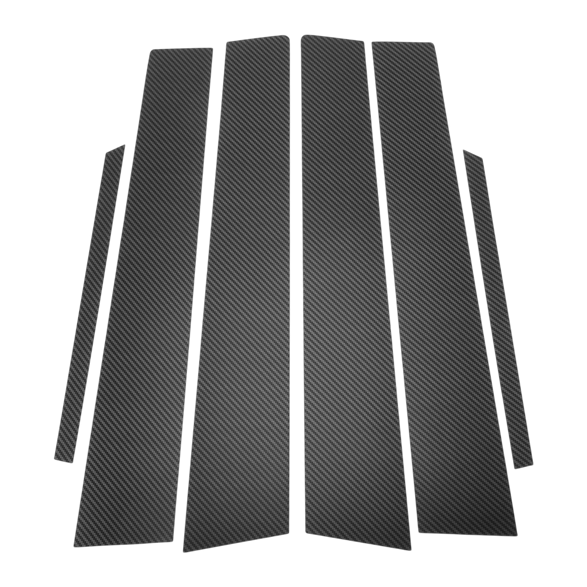 Unique Bargains 6 Pcs Car Door Pillar Window Trim for Toyota Corolla 2007-2013 Light Black