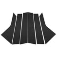 thumbnail image 1 of Unique Bargains 6 Pcs Door Pillar Window Trim for Cadillac XT5 2017-2023 Black Front Rear Left Right Anti Scratch Sticker Pillar Posts Door Outer Exterior Cover, 1 of 7