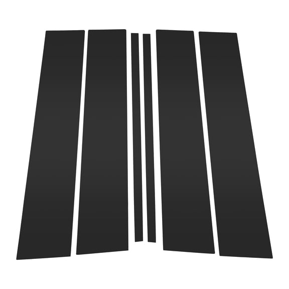 Unique Bargains 6 Pcs Door Pillar Window Trim for Ford Explorer 2020-2023 Front Rear Left Right Anti Scratch Sticker Pillar Posts Door Outer Exterior Cover Black