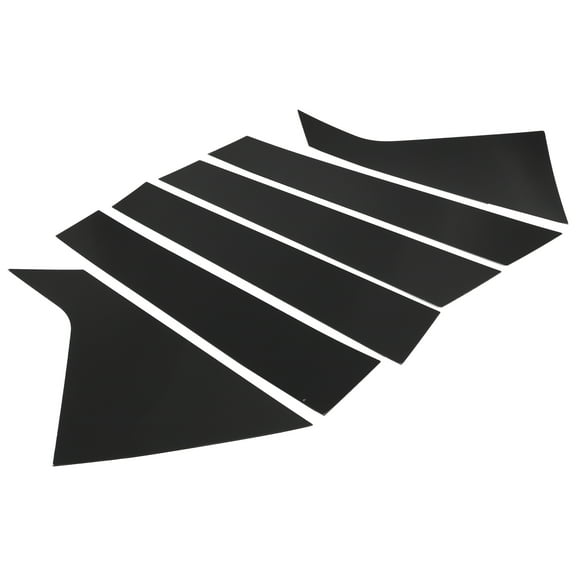 Unique Bargains 6 Pcs Door Pillar Window Trim Outer Exterior Garnish Decor for Chevrolet Impala 2014-2020 Plastic Black