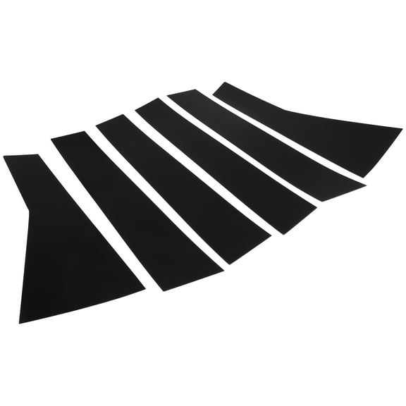 Unique Bargains 6 Pcs Door Pillar Window Trim Outer Exterior Garnish Decor for Honda CR-V 17-22 Plastic Black Replace