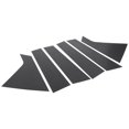 thumbnail image 1 of Unique Bargains 6 Pcs Door Pillar Window Trim for Chevrolet Impala 2014-2020 Plastic Black Carbon Fiber Replace, 1 of 6