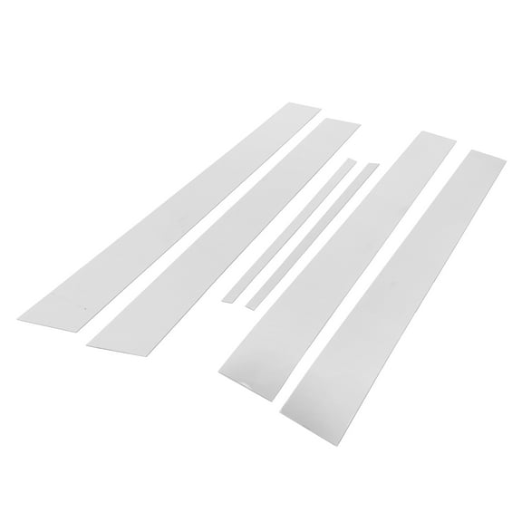 Unique Bargains 6 Pcs Door Pillar Window Trim for Dodge Charger 2011-2014 Chrome Silver Tone