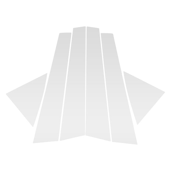 Unique Bargains 6 Pcs Door Pillar Window Trim for KIA Cerato 2009-2012 Silver Tone