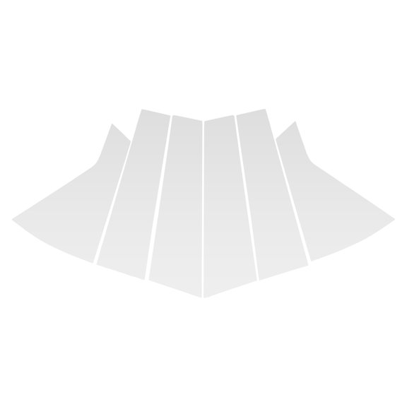 Unique Bargains 6 Pcs Door Pillar Window Trim for KIA EV6 GT 2021-2024 Silver Tone