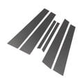 thumbnail image 1 of Unique Bargains 6 Pcs Door Pillar Window Trim for Mercedes S-Clas 2007-2013 Front Rear Left Right Anti Scratch Sticker Pillar Posts Door Outer Exterior Cover Black Carbon Fiber, 1 of 7
