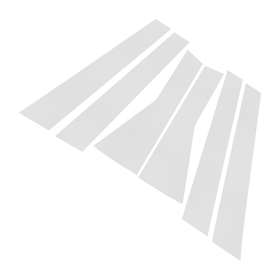 Unique Bargains 6 Pcs Door Pillar Window Trim for Subaru Forester 2019-2023 Chrome Silver Tone