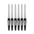 thumbnail image 1 of Unique Bargains 6 Pcs Double-sided Stainless Steel Nail Files Black, 1 of 7