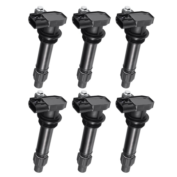 Unique Bargains 6 Pcs Engine Ignition Coil Assembly for Chevrolet Malibu 2008-2012 No.12632479 Plastic Black