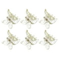 thumbnail image 1 of Unique Bargains Fashion Butterfly Small Clip Hairdo Clip for Women 6 Pcs Gold Tone Pink Yellow, 1 of 5