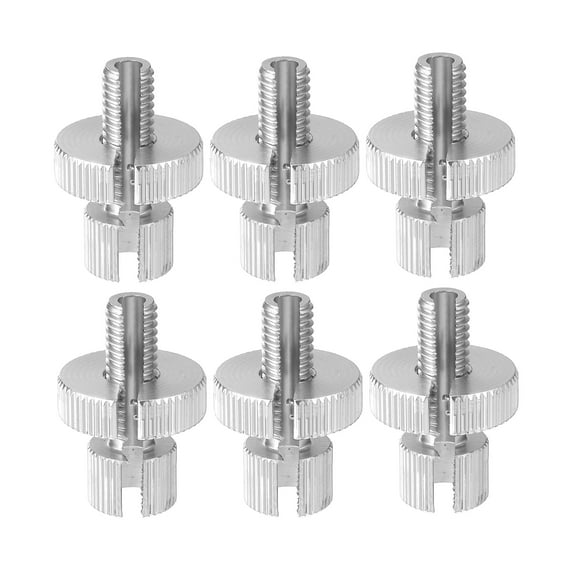 Unique Bargains 6 Pcs M8 Brake Clutch Cable Line Adjuster Screw for Motorcycle Aluminum Alloy Silver Tone