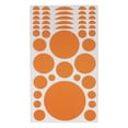 thumbnail image 1 of Unique Bargains 6 Pcs Mall Large Round Dots Gift stickers  Orange, 1 of 5