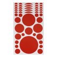 thumbnail image 1 of Unique Bargains 6 Pcs Mall Large Round Dots Gift stickers  Red, 1 of 5