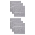 thumbnail image 1 of Unique Bargains 6 Pcs Microfiber Absorbent Striped Cleaning Cloths Grey 12" x 12", 1 of 8