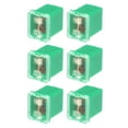 thumbnail image 1 of Unique Bargains 6 Pcs Mini Box Shaped Fuse 40 Amps Universal for Pickup Truck Cars SUV Durable Plastic Metal Green, 1 of 6