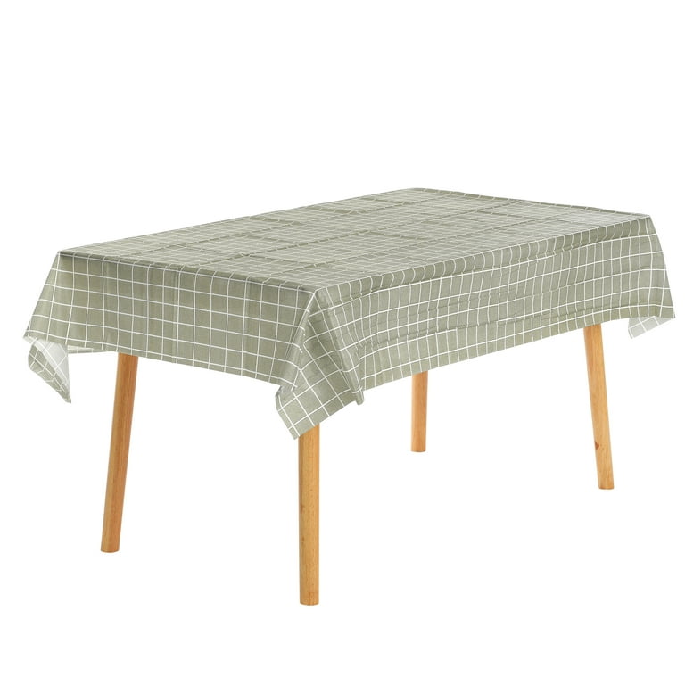 Unique Bargains 6 Pcs Rectangle Wrinkle Waterproof Plastic Table