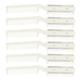 thumbnail image 1 of Unique Bargains 6 Pcs Split Ends Dual Edge Razor Comb Hair Trimmer for Hair Cutting for Women and Men Hair Thinning Comb Beige, 1 of 6