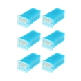 thumbnail image 1 of Unique Bargains 6 Pcs Standard Box Shaped Fuse 20 Amps Universal for Pickup Truck Cars SUV Durable Plastic Metal Blue, 1 of 6
