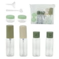 thumbnail image 1 of Unique Bargains 6 Pcs Travel Container Set Reusable Travel Bottles Set Green Beige, 1 of 6