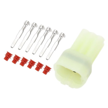 Unique Bargains 6 Pin Car Electrical Wire Connector Plug Housing Kits Waterproof for RV 1 Set 2.2mm Series