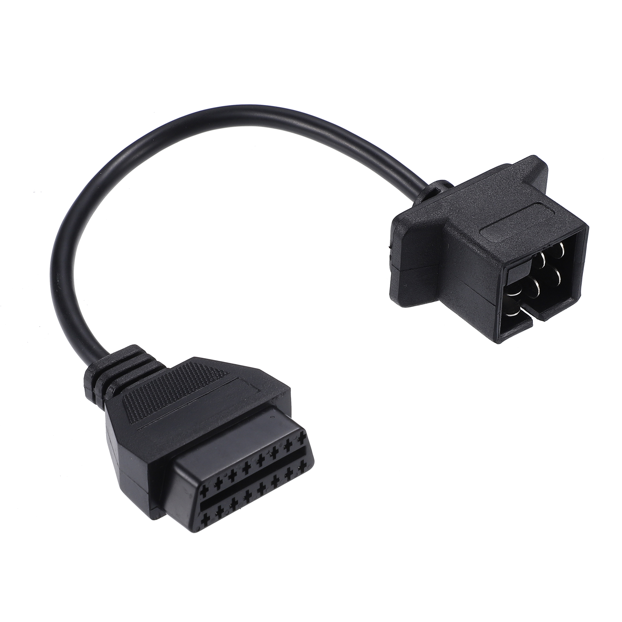 Unique Bargains 6 Pin to 16 Pin OBD2 Diagnostic Scanner Convertor Adapter Cable for Jeep