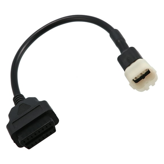 Unique Bargains 6 Pin to OBDII OBD Cable Cord Diagnostic Adapter Cable Motorcycle OBD2 Scanner Diagnostic Cable Adapter